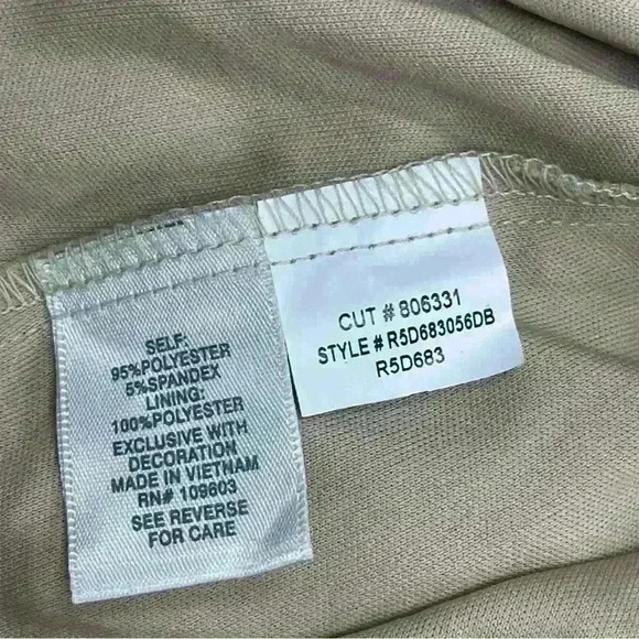 Vintage Cheetah / Leopard Animal Print Dressbarn Dress Size 20 Sleeveless - Picture 7 of 9